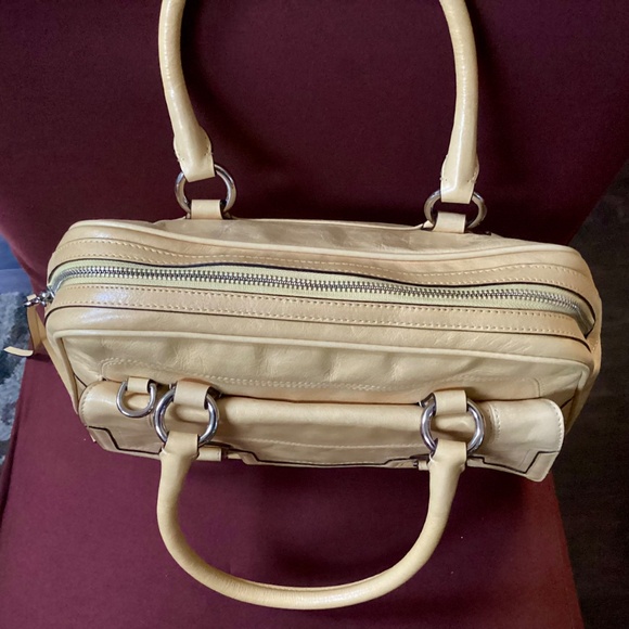 Coach Yellow Leather Poppy Satchel Handbag Shoulder Bag No. A1269-17888 - Picture 8 of 16